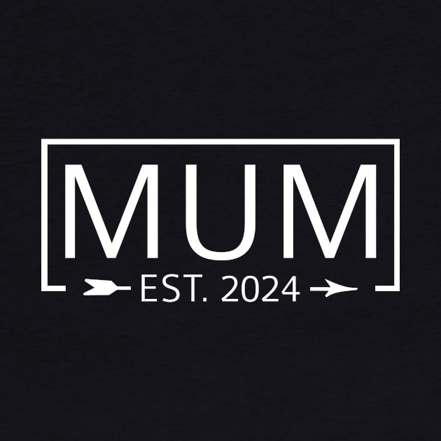 Mom Est. 2024 Expect Baby 2024, Mother 2024 New Mom 2024 by GraviTeeGraphics